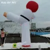 3M uppblåsbar karate -modell Uppblåsbar taekwondo judo pojke sparkar man för reklam