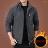 Chaquetas para hombres Chaqueta de invierno al aire libre Cálido polar grueso abrigo casual a prueba de viento bordado térmico militar con capucha bombardero 5XL