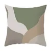 Pillow 45 45cm Green Ins Polyester Cover Abstract Geometric Print Waist Case Living Room Chair Sofa Home Decoration