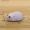 Electric/RC Animals Wireless Electronic Remote Control Rat Plush RC Mouse Toy Hot Flocking Emulation Toys Rat for Cat Dog Joke Scary Trick Toys Q231114
