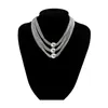 Kedjor hänge halsband legering material metall bollar halsband y2k choker