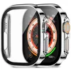 Glass+fodral för Apple Watch Ultra 49mm Rem Smartwatch PC Bumper+Screen Protector Hempered Cover IWatch Series Band Accessories