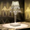 Lampes de table Lampe de table moderne en diamant Bar Light Portable Touch Chambre Éclairage fantaisie R231114