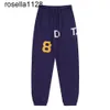 Nuovi pantaloni jeans da uomo pantaloni sportivi 23ss cerniera stampa di lettere maculate da donna autunno cotone da uomo coppia pantaloni dritti casual versatili allentati