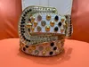 2023 Designer BB Beltgordels voor mannen Damesriem Witblauw Green Multicolour Taillebands Bling Rhinestones als geschenk