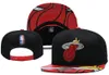 Miami''heat''ball Caps2023-24ユニセックスファッションコットン野球帽スナップバックハット男性