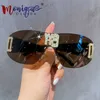 선글라스 럭셔리 펑크 선글라스 왕 브랜드 디자이너 Sun Glasses 남자 패션 쉐도