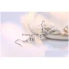 Charme Simple Carré En Forme D'oreille Anneau Zircone Pendentif Boucles D'oreilles Sier Boucle D'oreille pour Les Femmes Meilleur Cadeau Un Ami Femme Bijoux Dr Dhgarden Dhjd9