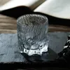 Şarap Gözlük 265ml Buzlu Cam Kırktı Retro Viski Votka Kupası Bar Partisi Viski Bira Şeffaf Brendi