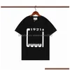 メンズTシャツヒップホップ1921レターメンレディースメンズテックフリースTシャツサマーデザイナーTシャツ