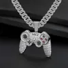 Pendentif Colliers De Mode Cristal Afrique Carte Pendentif Collier Pour Femmes Hommes Hip Hop Accessoires Bijoux Collier Ras Du Cou Cubain Lien Chaîne Cadeau T230413