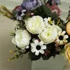 Dekorativa blommor 30 cm Artificial Flower Peony Silk Bundle For Home Decoration Wedding Christmas Valentine's DIY Fake Simulation