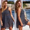 Women's Swimwear 2023 Plus Size Cover Up Women Sexy Beachwear Dot Chiffon Sheer Bikini Ups Loose Blouses Saida De Praia Feminino