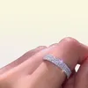 2019 Ins Sell Jewelry Luxury Real 925 Sterling Silver Pave White Sapphire CZ Diamond Gemstones Promise Women Wedding Engagemen2303797