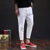 Men's Pants White Jeans Men Ripped Harem Denim Distressed Pants Spring Summer Male Plus Size 38 40 42 Boys Cowboy Trousers 230414