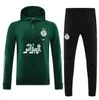 23 /24 Argélia Algerie Mens Football Tracksuit Jersey Kit Set 2023 24 Homens Treinamento Terno Futebol Tracksuits Survetement Pé Chandal Futbol Jaqueta Jogging Hooded