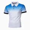 Polos pour hommes été T-shirts décontractés hommes polos à manches courtes respirant affaires mode T-Shirt mâle Golf pull vêtements