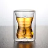 Tumblers corpora criativa forma de vidro xícara de uísque es vinho s Sexy Lady Men Beer Beer para vodka 230413