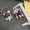 Ожерелья с подвесками, 1 шт., цена, винтажные ювелирные изделия, необработанный самородок аметиста, три кристалла, точка призмы, натуральный камень для драгоценных камней