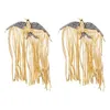 Dingle örhängen 2023 ZAA Animal Seagull For Women Vintage Statement Metal Chain Tassel Holiday Party Jewelry Accesories