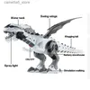 Animaux électriques / RC Big Spray Dinosaures Robot Ptérosaures Dessin animé Marche Balançoire Modèle Animal Électronique Intelligent Dinosaurio Jouets Cadeau Pour Enfants Q231114