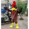 Christmas Brown Chicken Mascot Costume Cartoon thème du personnage Carnaval Unisexe Taille Halloween Birthday Party Fancy Outdoor Ten et hommes femmes