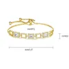 Bracelet mode luxe serrure pour femmes cadeaux de fête de mariage cuivre hiver Bracelet bijoux dames classique