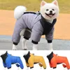 Vêtements de chien Veste chaude d'hiver réfléchissante vêtements à quatre pattes en plein air imperméable coupe-vent harnais de traction combinaison bouledogue français manteau 231113