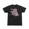 Men'S T-Shirts Pink Men T Shirt Short Sleeve Tee Hiphop Style Black And White Print Mens Designer Tshirt Acc Size Sxl Drop Delivery Dhr2M