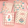 1 st slumpmässig mini -ficka anteckningsvis retro blommig söt blommor liten anteckningsbok A7 80 ark journal kawaii stationer utklippsbokningsdagbok