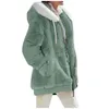 Damen Jacken Winter Mode Mantel Lässig Mit Kapuze Reißverschluss Damen Kleidung Kaschmir Herbst Frauen Fleece Jacke Einfarbig Mäntel 231113