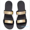 Sandals Men's Nonslip Beach Shoes Fashion Metal Decoration Buckle Flat Sandals Casual Leather Slippers Man Gladiator Sandals 230413
