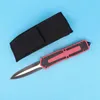 1 Stücke Top Qualität Auto Taktisches Messer 440C Zweifarbige Schwarze Klinge Aluminiumlegierung Griff Outdoor Survival Gear EDC Taschenmesser mit Nylontasche