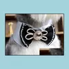 Hundehalsbänder, Leinen, cooles Haustier, Katze, Bowknot, Krawattenhalsband, Zubehör, Weihnachtsgeschenke, 5 Designs, Drop Delivery, Hausgarten, Dhzit