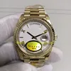 10 Style Real Po Men 904L Steel Watch Mens 40mm 18K Yellow Gold White Green Champagne Dial Fluted Bezel V12 Rose Gold Automatic223e