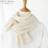 Scarves 2023 new white cashmere scarf women luxury winter warm knitted thin scarves adults small short wool scarfs autumn foulard kids YQ231114