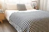 Filtar Nordic Style Houndstooth Soffa Filt Sticked Filt Homestay Bedroom Bed Flag Bed Tail Handduk Handduk Rum Dekorativ filt 230414