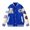 Women s Jackets Vintage Hip Hop College Mens Furry A Letter Embroidery Bomber Coat Varsity Jacket Women Baseball 231113