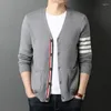 Heren truien Top Grade herenmode mode gebreide vest vurt trui Koreaans casual outdarse lagen mannelijke luxe jas kleding