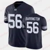 Custom BYU Cougars Football Jersey Puka Nacua Jaren Hall Kingsley Suamataia Chaz Ah You Aisea Moa Logan Fano Dom Henry BYU Jerseys