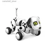 Animaux électriques / RC Robot Dog Chip Smart Pet Intelligence Toy RC 2.4G Animaux électroniques sans fil Chien parlant Télécommande Animaux Cadeau pour anniversaire Q231114