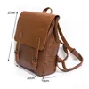 Sac à dos Hommes Cuir Vintage Pour Adolescent Ordinateur portable PC Sacs portables Designer Garçons Voyage Mince École De Luxe Mochila Drop Livraison Lage Dh1Hk