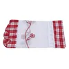 Tenda 30 90 cm Tessuto scozzese rosso Sole di alta qualità Blocco ricamato Caffè Cucina di casa con piccole tende