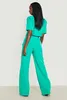 サマーグリーン女性スーツセットカスタムメイド2 PCSブレザーパンツフォーマルファッションレッドカーペットパーティープロムドレス