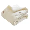 Koce Skupita koreańska czysta bawełniana kreskówka kremowa kremowa ciepła kołdra dla dzieci cztery pory roku urodzone w puchu na zawiniętą pościel 1x1,2m 231114