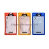 梱包バッグ1000pcs/ lot 12x21cm 4色プラスチック携帯電話ケースモバイルシェルパッケージジッパーパック卸売LX0172ドロップ配信DH8VL