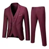 Herrenanzüge Blazer Herrenanzug Slim 3-teiliger Anzug Business Hochzeit Party Jacke Weste Hose 231114