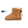 Botas infantis clássicas para crianças Tasman Chinelos infantis meninos meninas e bebês couro inverno neve ultra mini botas infantis pele peluda sólida tazz bota com botão de arco