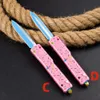 Tactical micro ultra otf Au.To Pocket Knife 440c Blade Donut PinkBlue Aluminium ALLIAGES GRANDES EDC Self Defense Couteaux