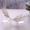 Hair Clips Floralbride Handmade Alloy Clear Crystal Rhinestones Wedding Comb Bridal Headpieces Accessories Women Jewelry